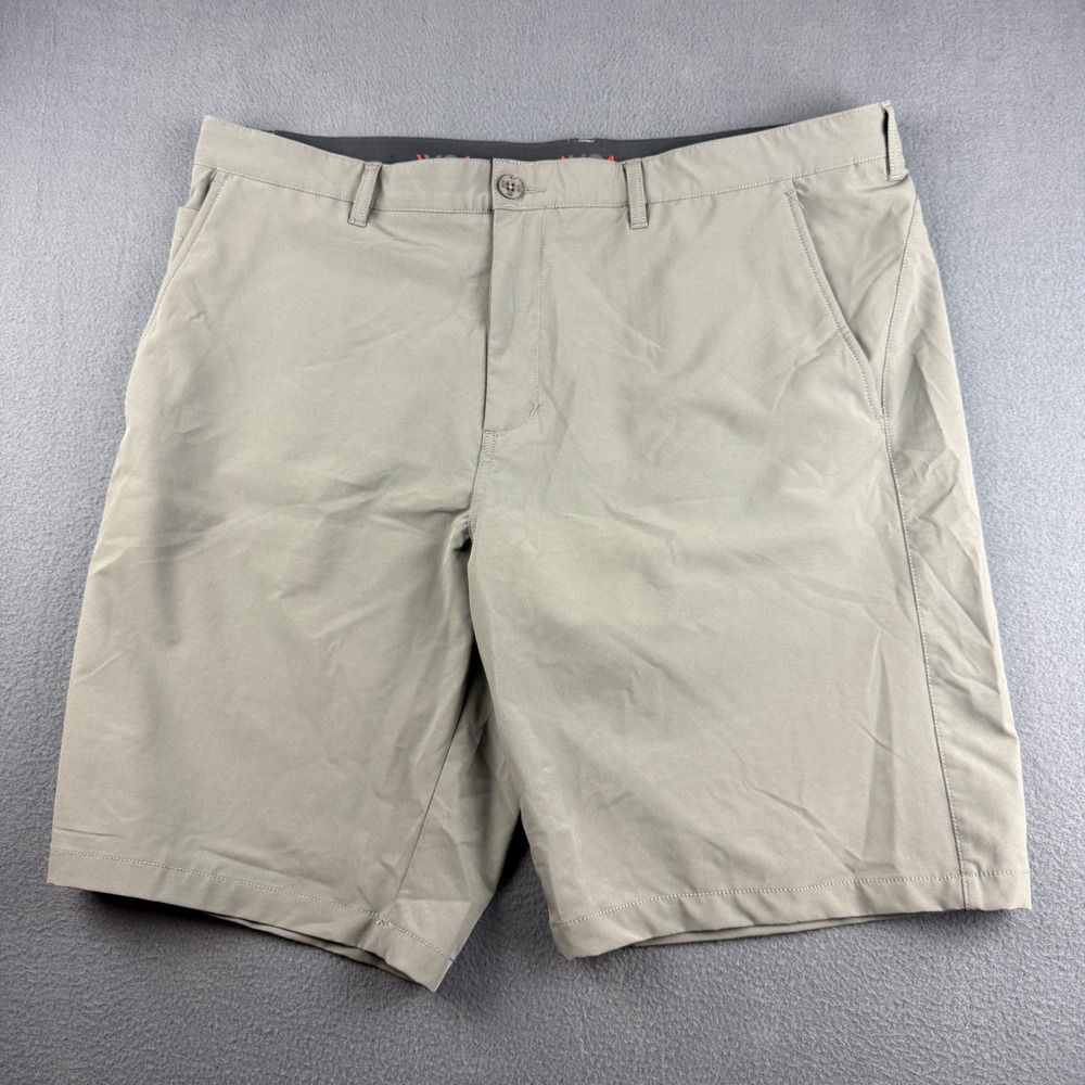 Johnston Murphy XC4 Shorts Mens 40 (Fit 42) Gray Performance Golf Stretch Casual